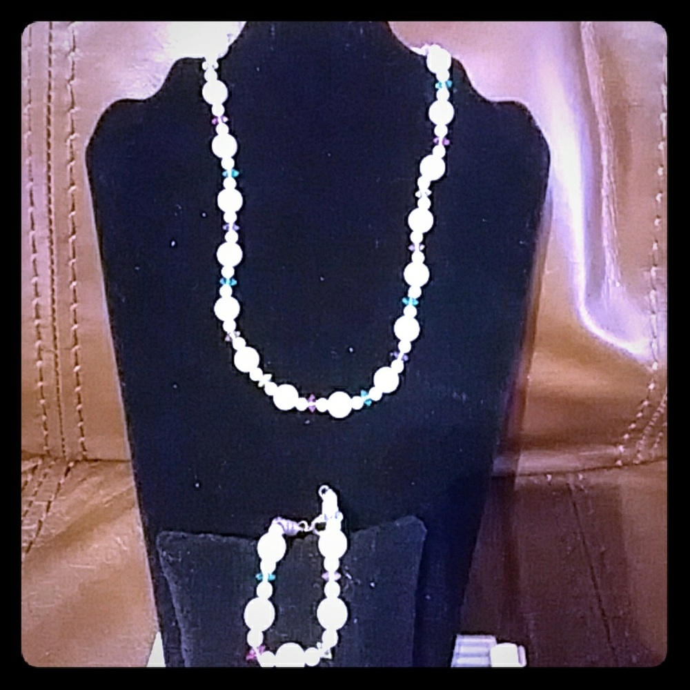 Rainbow Colors Bracelet and Necklace